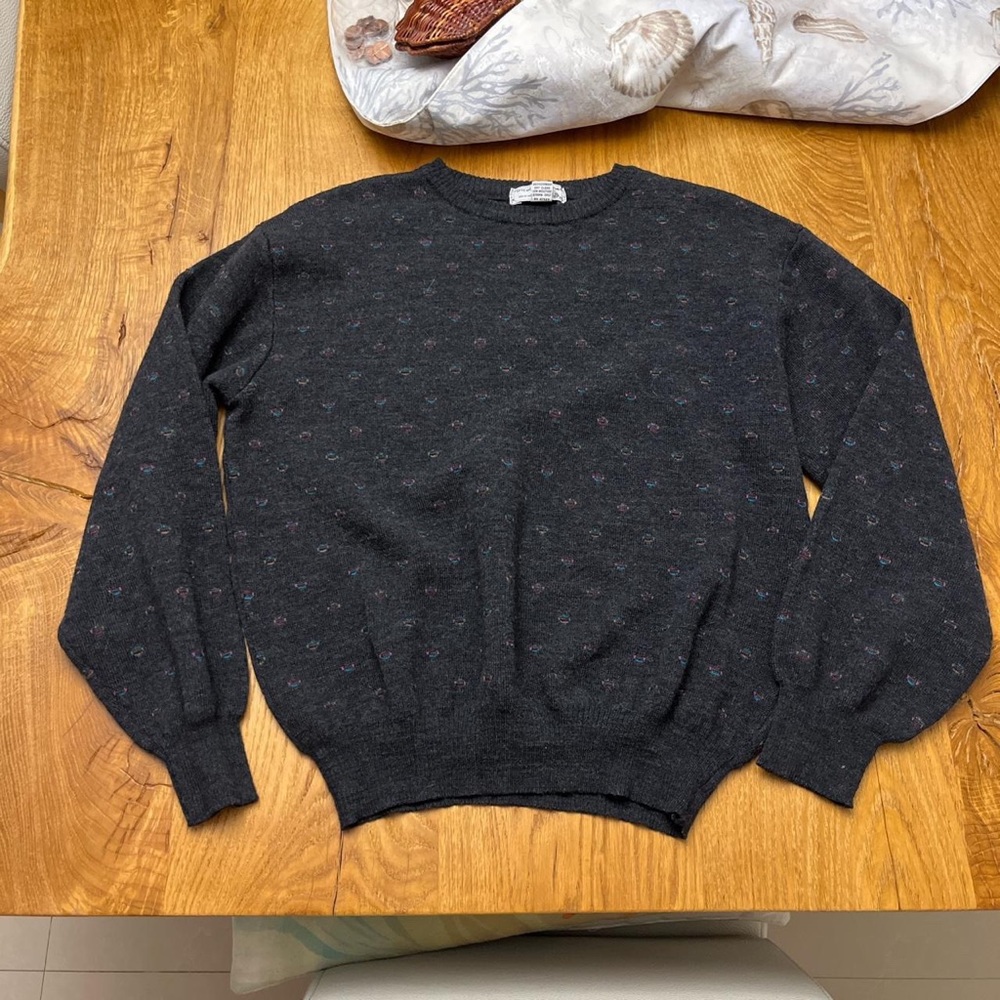 Vintage Wool Tricots St. Raphael Grandpa Sweater